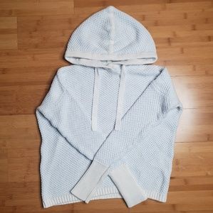 Rachel zoe knit pull over hoodie